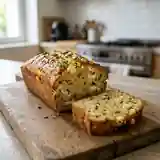 Cake moelleux à la feta et au basilic frais