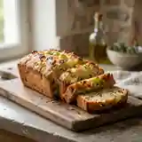 Cake moelleux au chèvre, raisin et menthe