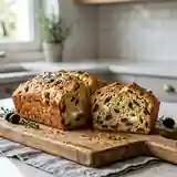 Cake moelleux au fromage de chèvre et olives noires
