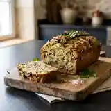 Cake moelleux aux champignons frais et herbes