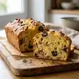 Cake moelleux aux olives et lardons fumés