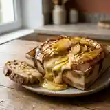 Camembert rôti au Calvados et pommes miel