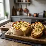 Camembert rôti coulant au miel