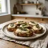 Canapés mozzarella et sauge