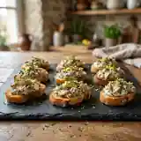 Toasts de sardines crémeux et citronnés