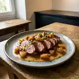 Canard à la normande aux pommes