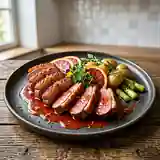 Canard rôti à l'orange sanguine : recette gourmande et raffinée