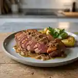 Magret de canard laqué au Muscadet