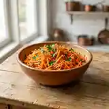 Carottes râpées à l'orange et cumin