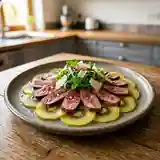 Carpaccio de Kiwi Gold et Agneau : Entrée Fraîche et Gourmande