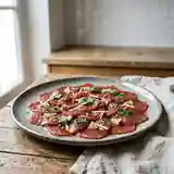 Carpaccio de thon frais au gingembre et agrumes