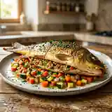Carpe Farcie aux Légumes de Saison, Recette Gourmande et Facile