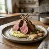 Carré d'agneau en croûte de sel croustillante