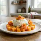 Carré Frais au Melon et Saumon Fumé : Entrée Fraîche et Raffinée