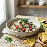 Ceviche de cabillaud frais à la mexicaine