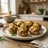 Champignons farcis à la milanaise : recette savoureuse et facile