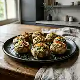 Champignons Farcis au Beurre d'Escargot : Recette Savoureuse et Facile