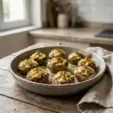 Champignons farcis au fromage fondant : recette gourmande et facile