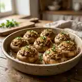 Champignons farcis savoureux et gourmands