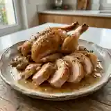 Chapon rôti au vin de paille : recette gourmande et raffinée