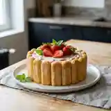 Charlotte aux Fraises Fondante et Légère