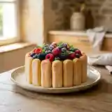 Charlotte aux fruits d'été frais et légers