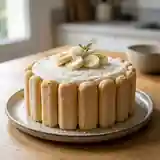 Charlotte gourmande à la banane et noix de coco