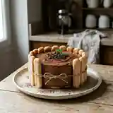 Charlotte gourmande à la mousse chocolat-café