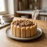 Charlotte gourmande à la mousse de noisette et chocolat