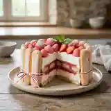 Charlotte gourmande aux fraises Tagada