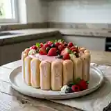 Charlotte gourmande aux fruits rouges frais