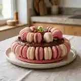Charlotte gourmande aux macarons et crème onctueuse au chocolat