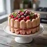 Charlotte aux fruits rouges frais