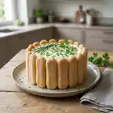 Charlotte salée au fromage de chèvre frais et herbes