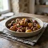 Châtaignes rôties au lard parfumé : recette gourmande et facile