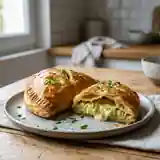Chaussons fondants aux poireaux et fromage