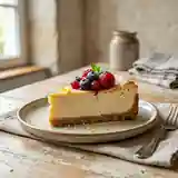 Cheesecake Crémeux au Fromage Frais et Biscuit Croquant