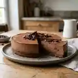 Cheesecake fondant au chocolat et café intense