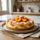 Cheesecake fondant aux abricots frais