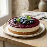 Cheesecake Norvégien aux Myrtilles Fraîches