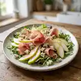 Chiffonade de jambon aux poires et Roquefort : entrée gourmande et raffinée