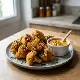 Chou-fleur frit croustillant à la sauce ail et paprika maison
