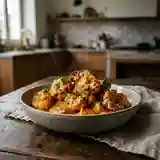 Chou-fleur rôti fondant sauce paprika