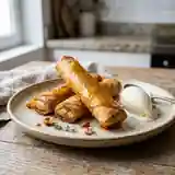 Cigares de banane caramélisés croustillants