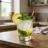 Citronnade givrée à la menthe froissée