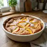 Clafoutis aux pêches onctueux et vanillé