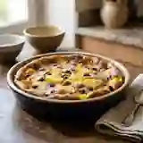 Clafoutis Ananas et Raisins Vanillés