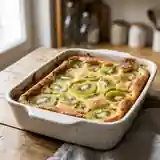 Clafoutis fondant aux kiwis acidulés et kirsch