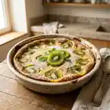 Clafoutis fondant aux kiwis : dessert fruité et léger