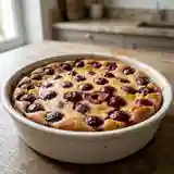 Clafoutis gourmand aux cerises et fromage blanc